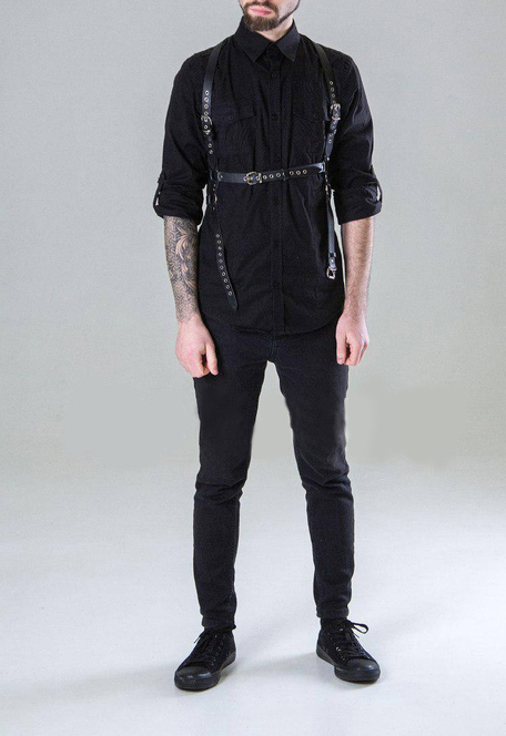 Men's leather harness Torso