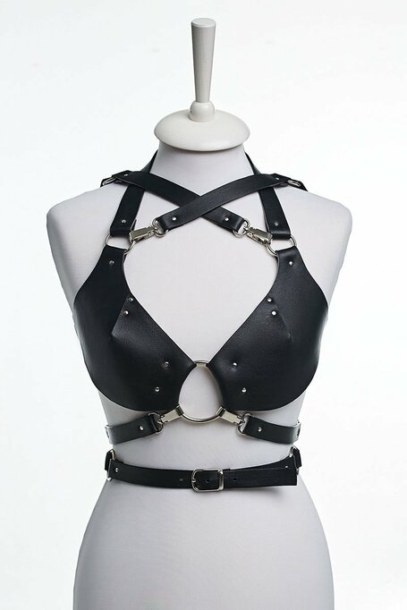 Leather female harness