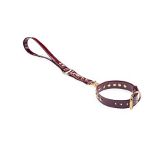 Collar & Leash "Valentino" Red